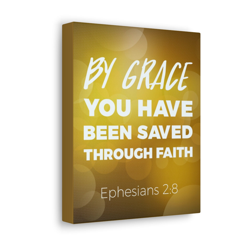 Scripture Walls By Grace You Have Been Saved Ephesians 2:8 Christian Wall Art Bible Verse Print Ready To Hang Unframed-Express Your Love Gifts
