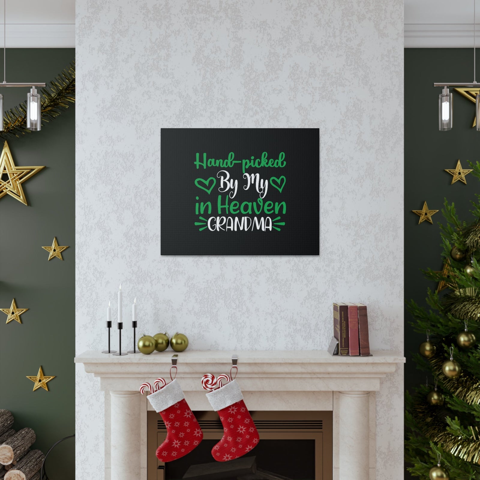 Scripture Walls By My In Heaven Grandma Matthew 22:14 Black Christian Wall Art Bible Verse Print Ready to Hang Unframed-Express Your Love Gifts