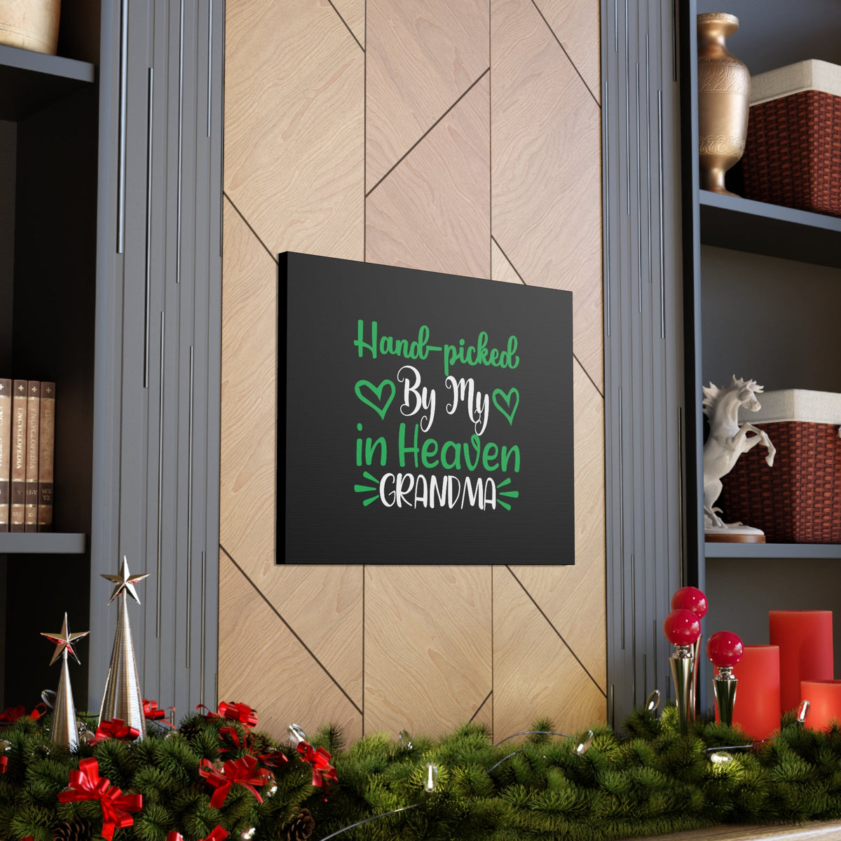 Scripture Walls By My In Heaven Grandma Matthew 22:14 Black Christian Wall Art Bible Verse Print Ready to Hang Unframed-Express Your Love Gifts