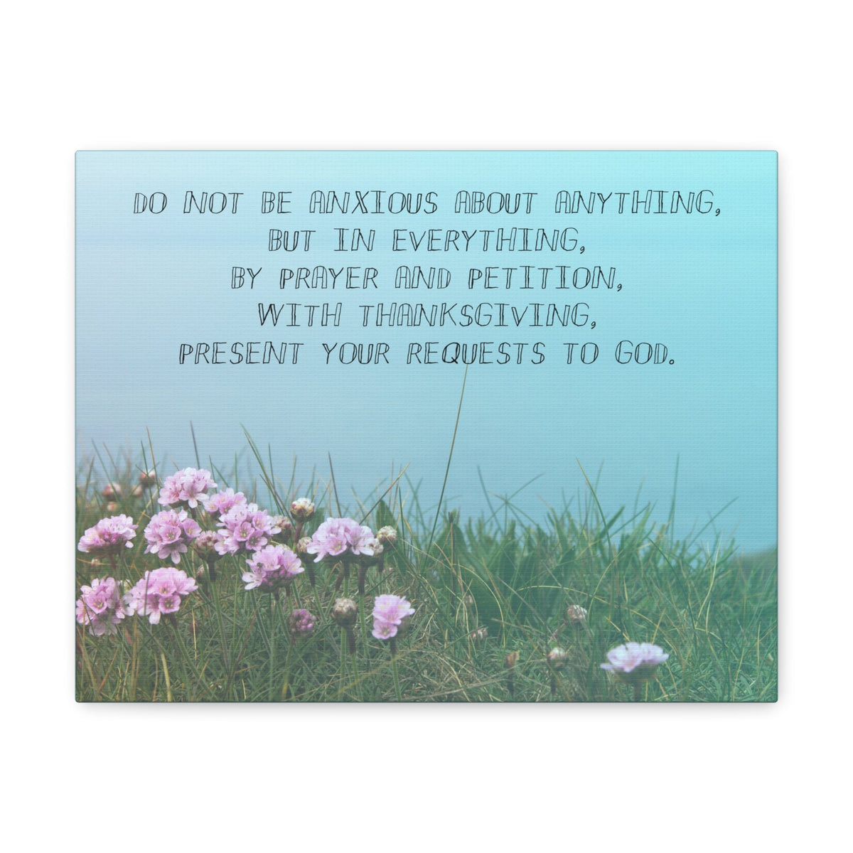 Scripture Walls By Prayer And Petition Philippians 4:6 Christian Wall Art Bible Verse Print Ready to Hang Unframed-Express Your Love Gifts