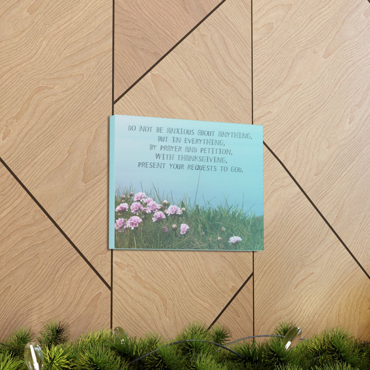 Scripture Walls By Prayer And Petition Philippians 4:6 Christian Wall Art Bible Verse Print Ready to Hang Unframed-Express Your Love Gifts