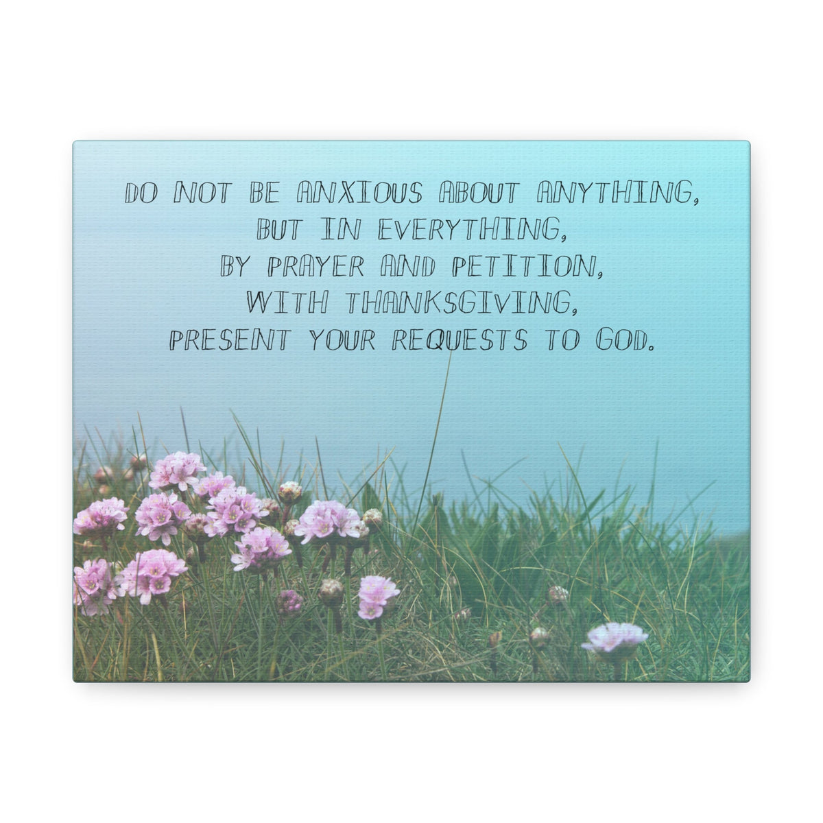 Scripture Walls By Prayer And Petition Philippians 4:6 Christian Wall Art Bible Verse Print Ready to Hang Unframed-Express Your Love Gifts