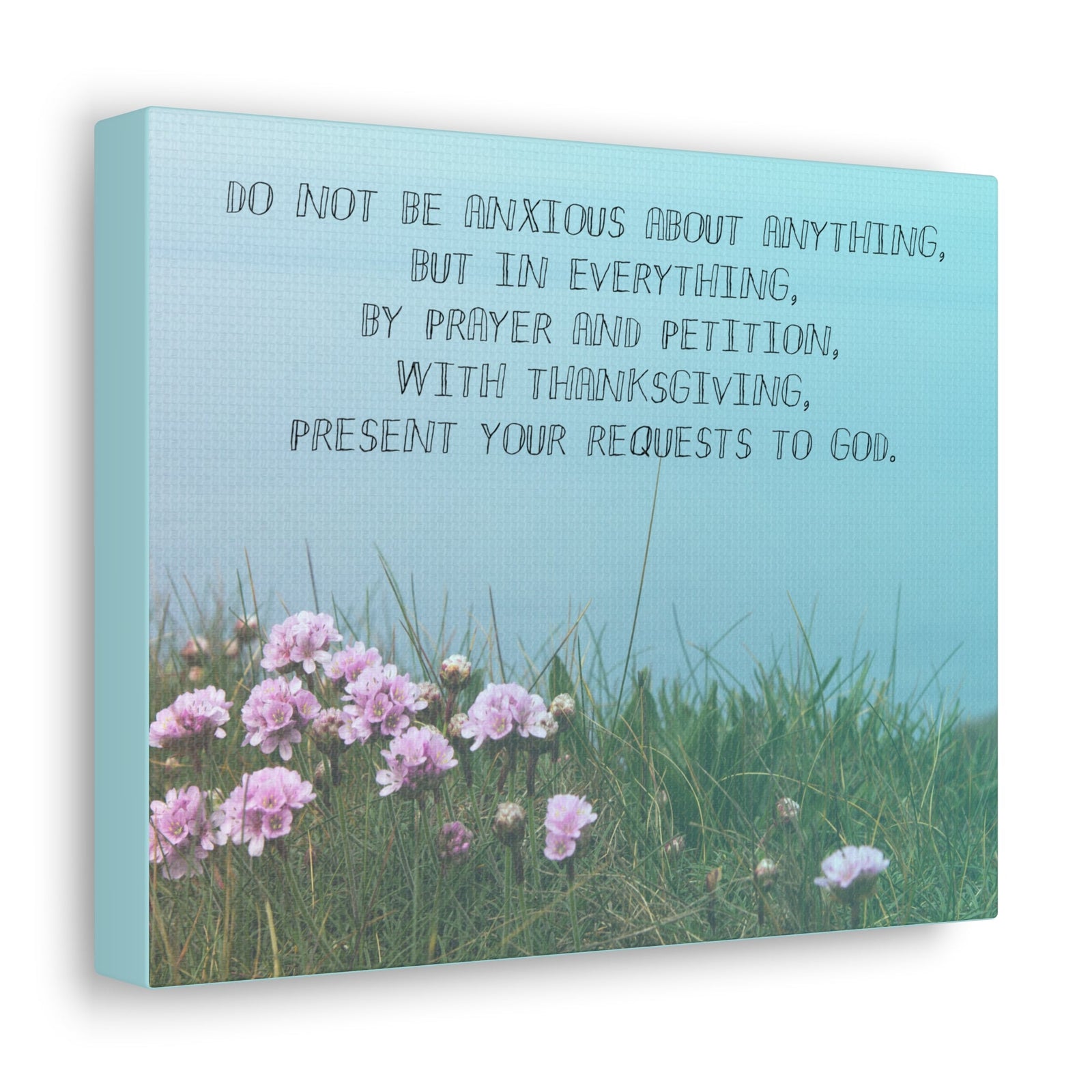 Scripture Walls By Prayer And Petition Philippians 4:6 Christian Wall Art Bible Verse Print Ready to Hang Unframed-Express Your Love Gifts