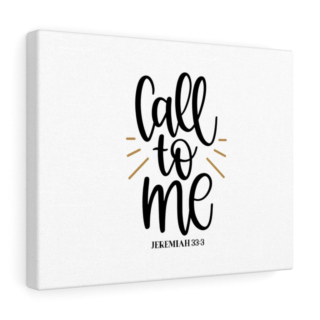Scripture Walls Call To Me Jeremiah 33:3 Bible Verse Canvas Christian Wall Art Ready to Hang Unframed-Express Your Love Gifts