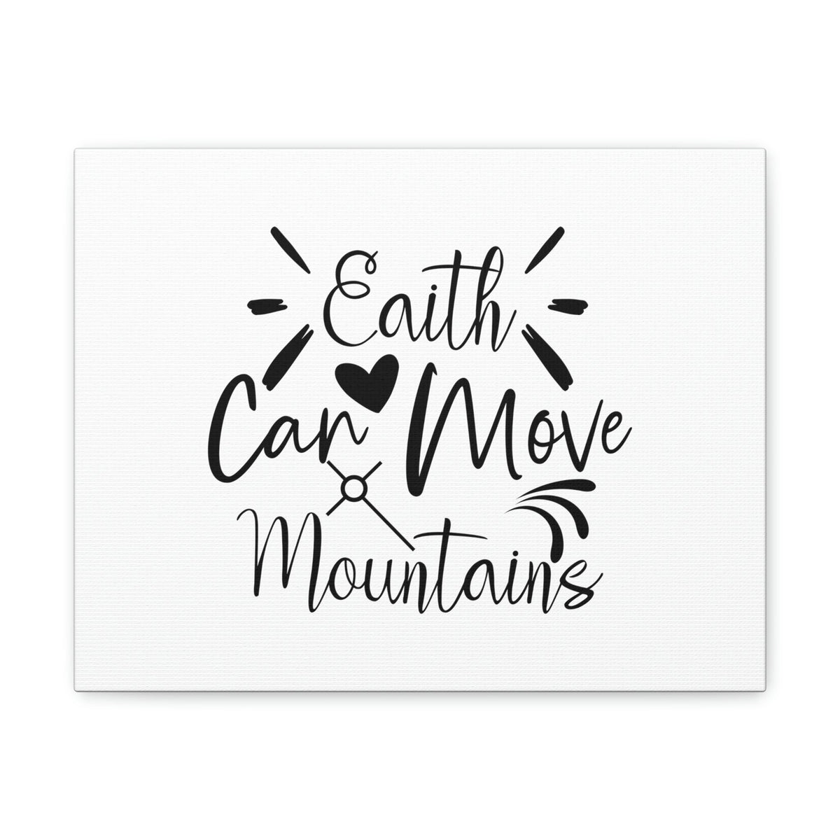 Scripture Walls Can Move Matthew 17:20 Heart Christian Wall Art Bible Verse Print Ready to Hang Unframed-Express Your Love Gifts