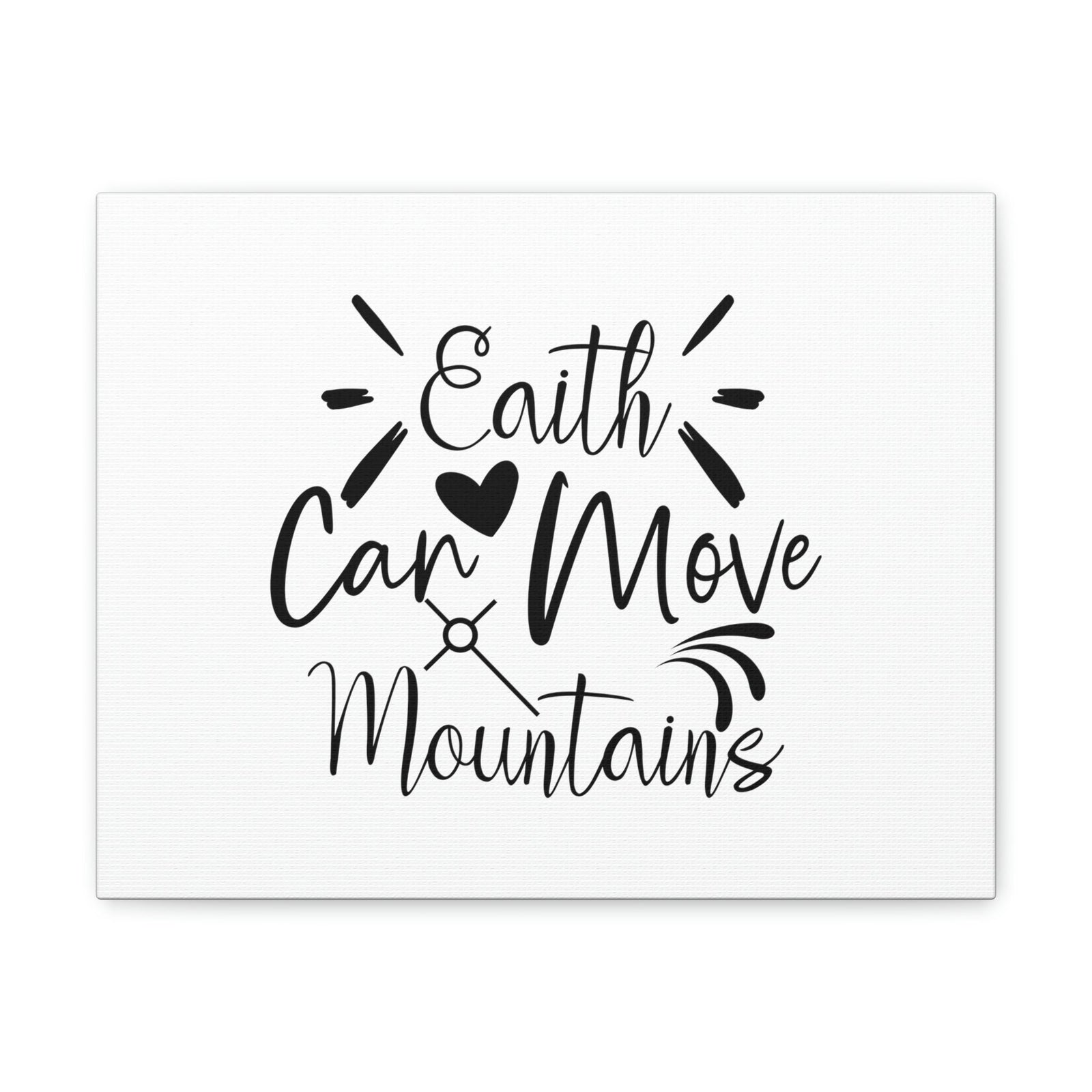 Scripture Walls Can Move Matthew 17:20 Heart Christian Wall Art Bible Verse Print Ready to Hang Unframed-Express Your Love Gifts