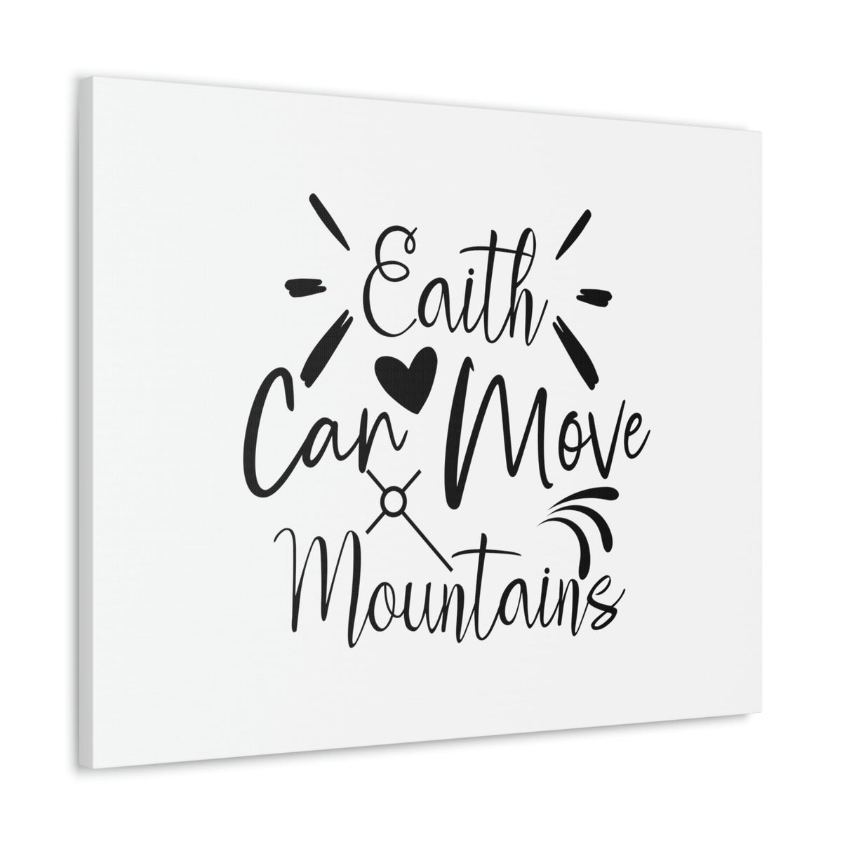 Scripture Walls Can Move Matthew 17:20 Heart Christian Wall Art Bible Verse Print Ready to Hang Unframed-Express Your Love Gifts