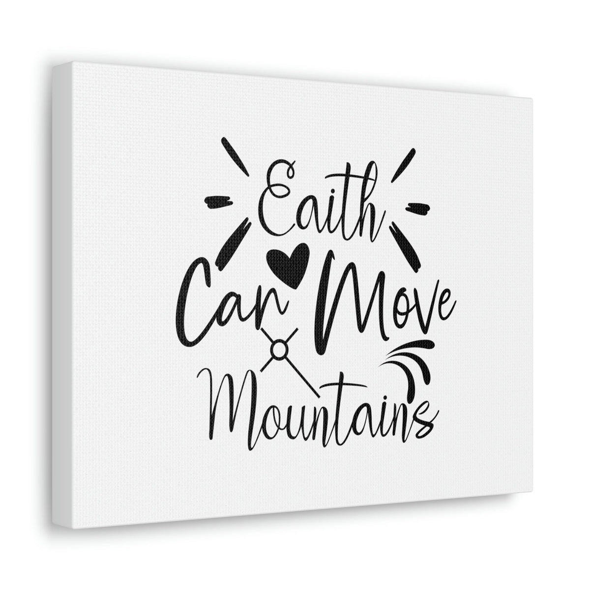 Scripture Walls Can Move Matthew 17:20 Heart Christian Wall Art Bible Verse Print Ready to Hang Unframed-Express Your Love Gifts