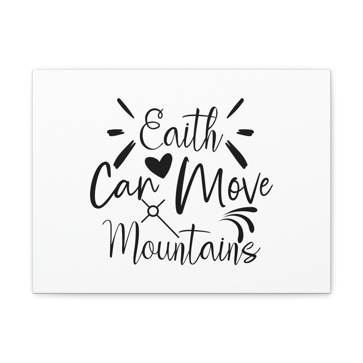 Scripture Walls Can Move Matthew 17:20 Heart Christian Wall Art Bible Verse Print Ready to Hang Unframed-Express Your Love Gifts