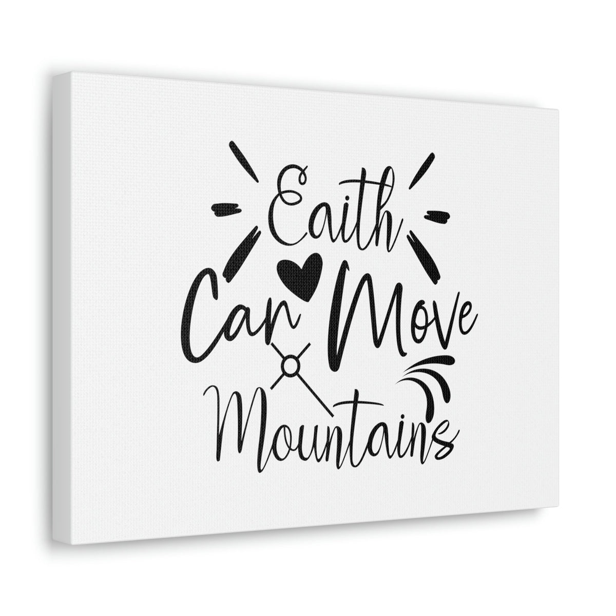 Scripture Walls Can Move Matthew 17:20 Heart Christian Wall Art Bible Verse Print Ready to Hang Unframed-Express Your Love Gifts