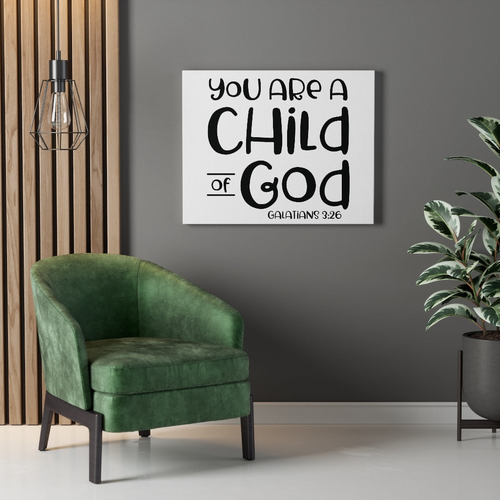 Scripture Walls Child Of God Galatians 3:26 Bible Verse Canvas Christian Wall Art Ready to Hang Unframed-Express Your Love Gifts