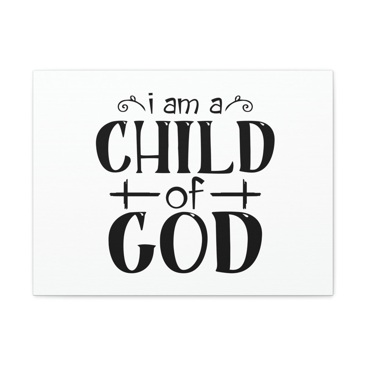 Scripture Walls Child Of God John 1:12 Cross White Christian Wall Art Bible Verse Print Ready to Hang Unframed-Express Your Love Gifts