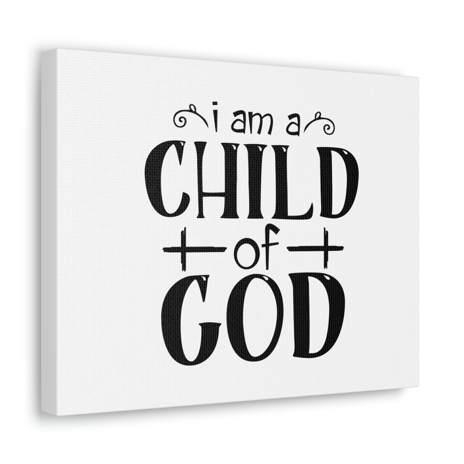 Scripture Walls Child Of God John 1:12 Cross White Christian Wall Art Bible Verse Print Ready to Hang Unframed-Express Your Love Gifts