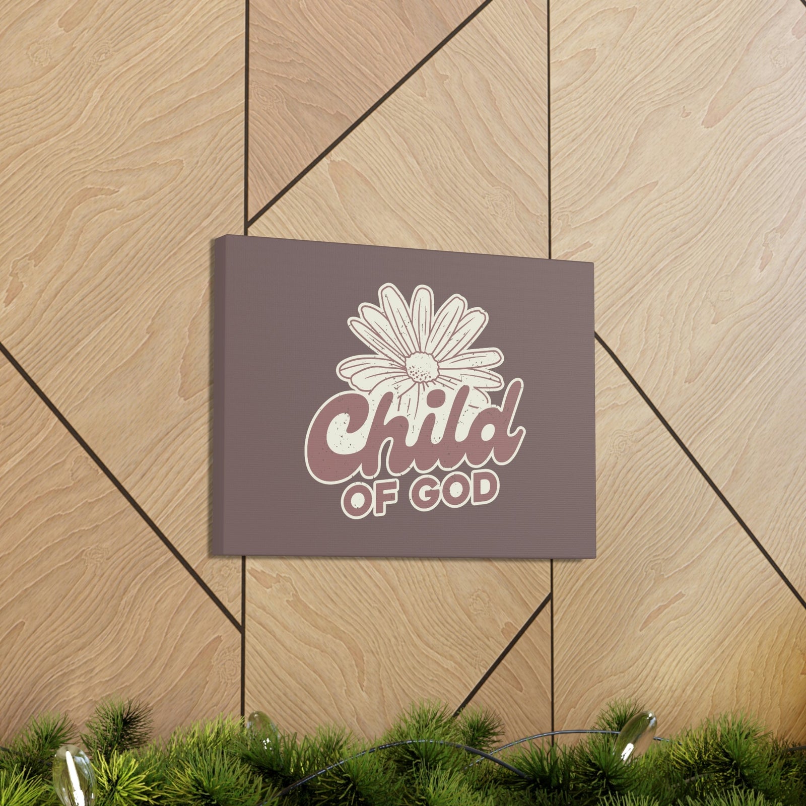 Scripture Walls Child of God John 1:12 White Flower Christian Wall Art Bible Verse Print Ready to Hang Unframed-Express Your Love Gifts