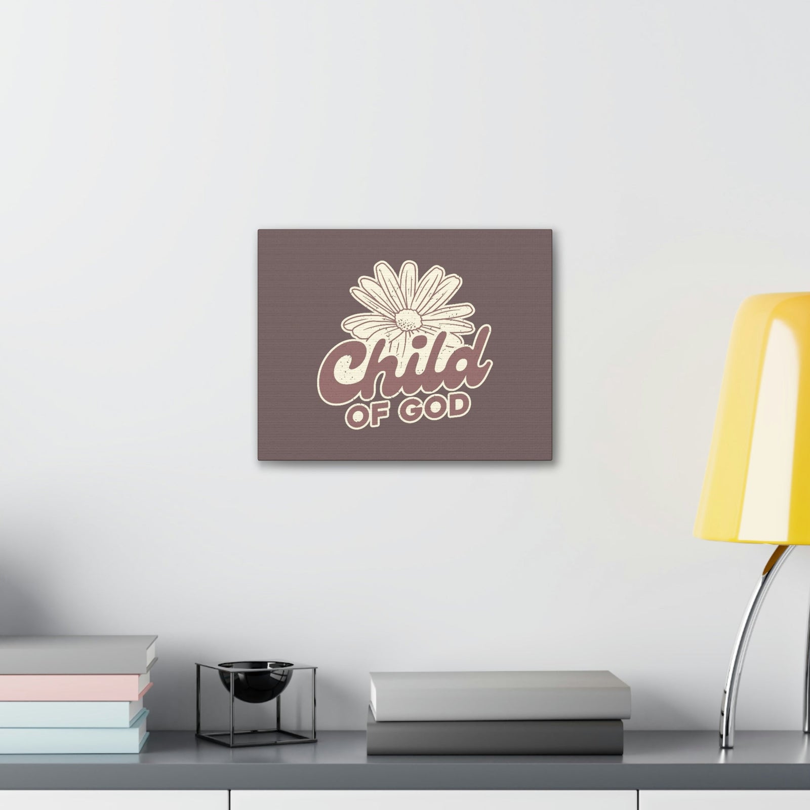 Scripture Walls Child of God John 1:12 White Flower Christian Wall Art Bible Verse Print Ready to Hang Unframed-Express Your Love Gifts
