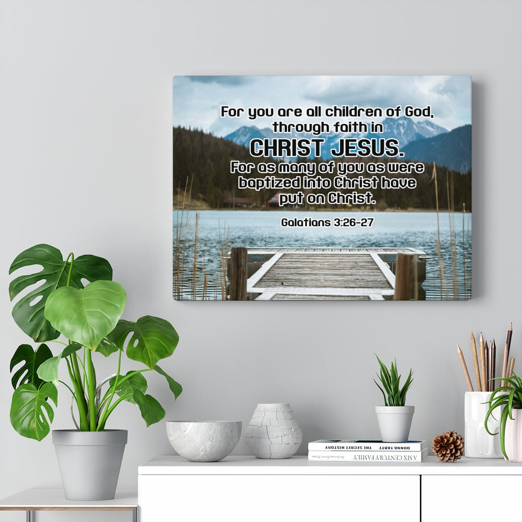 Scripture Walls Children of God Galatians 3:26-27 Wall Art Christian Home Decor Unframed-Express Your Love Gifts