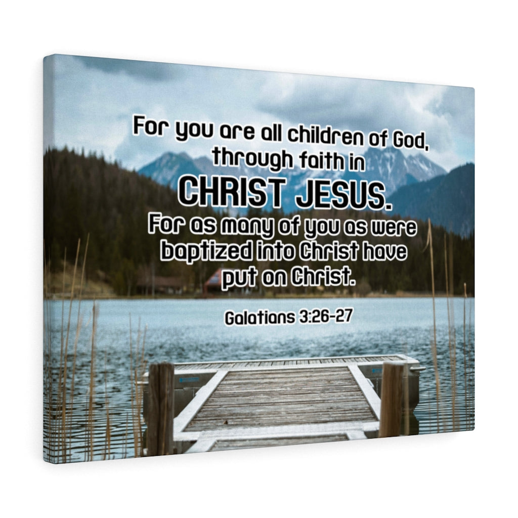 Scripture Walls Children of God Galatians 3:26-27 Wall Art Christian Home Decor Unframed-Express Your Love Gifts