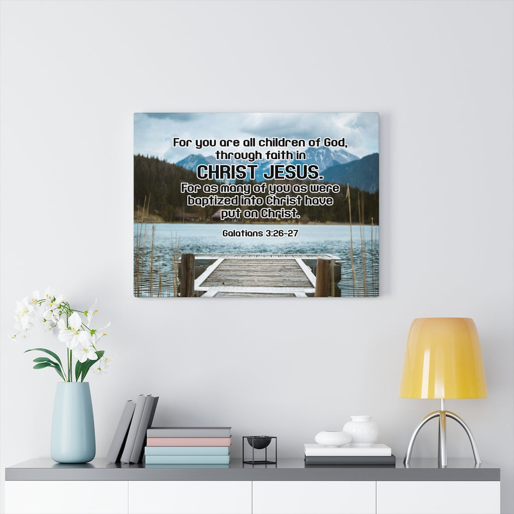 Scripture Walls Children of God Galatians 3:26-27 Wall Art Christian Home Decor Unframed-Express Your Love Gifts