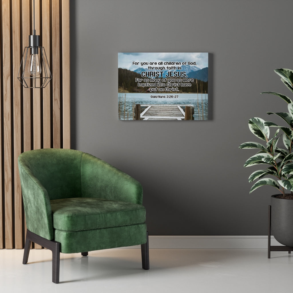 Scripture Walls Children of God Galatians 3:26-27 Wall Art Christian Home Decor Unframed-Express Your Love Gifts