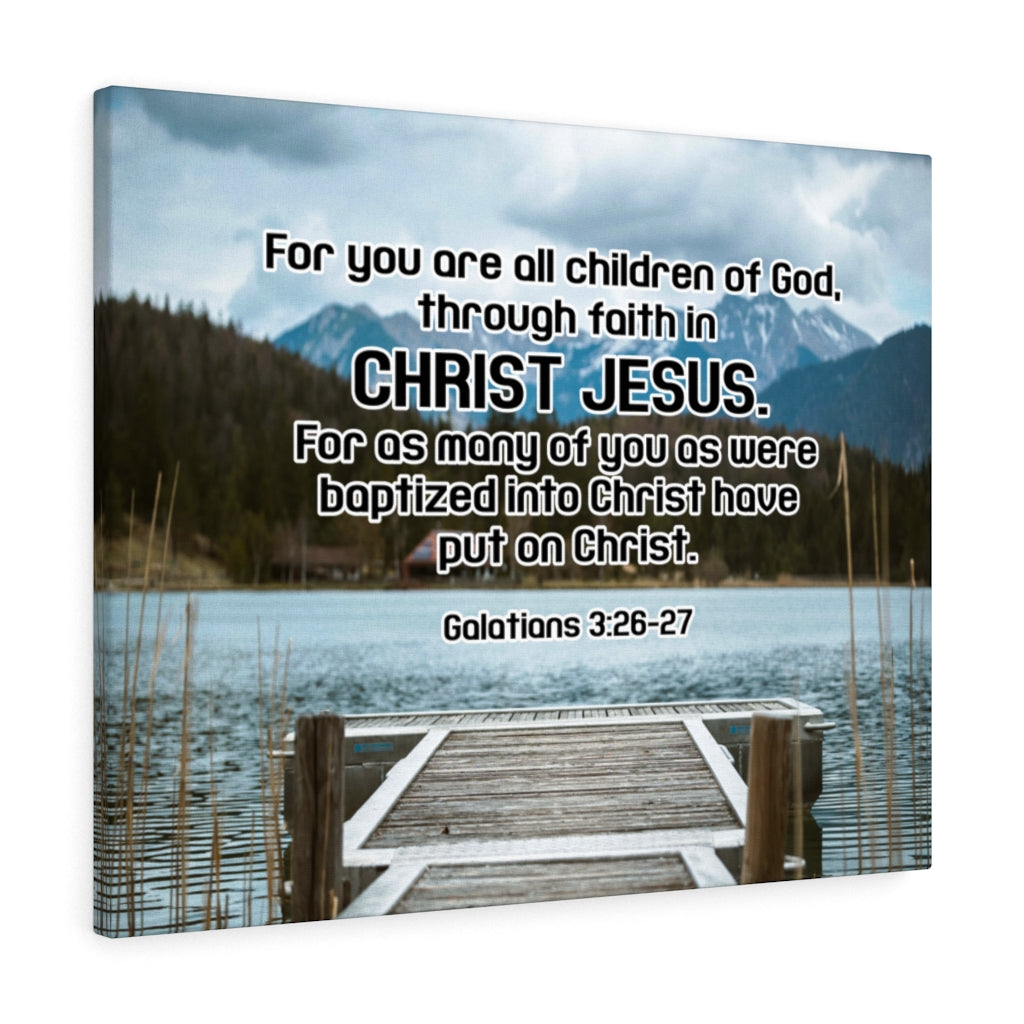 Scripture Walls Children of God Galatians 3:26-27 Wall Art Christian Home Decor Unframed-Express Your Love Gifts