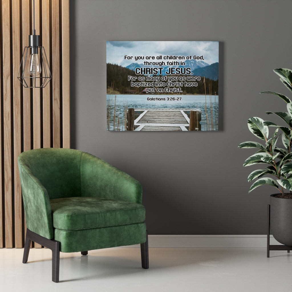 Scripture Walls Children of God Galatians 3:26-27 Wall Art Christian Home Decor Unframed-Express Your Love Gifts