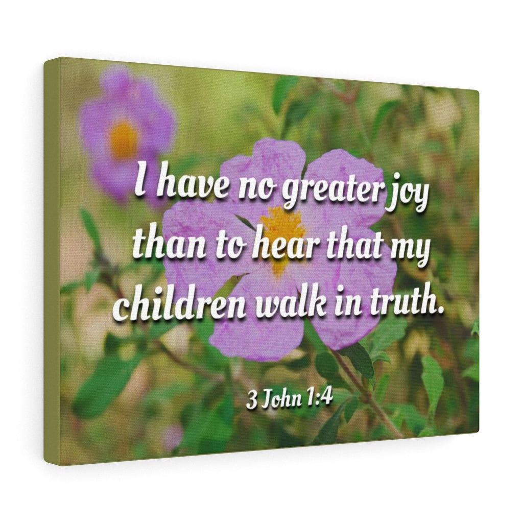 Scripture Walls Children Walk In Truth 3 John 1:4 Bible Verse Canvas Christian Wall Art Ready to Hang Unframed-Express Your Love Gifts