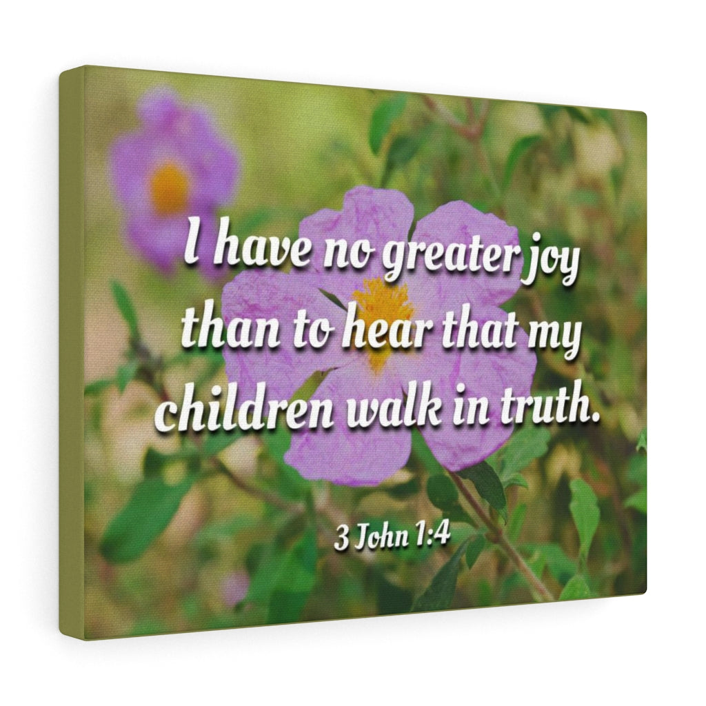 Scripture Walls Children Walk In Truth 3 John 1:4 Bible Verse Canvas Christian Wall Art Ready to Hang Unframed-Express Your Love Gifts