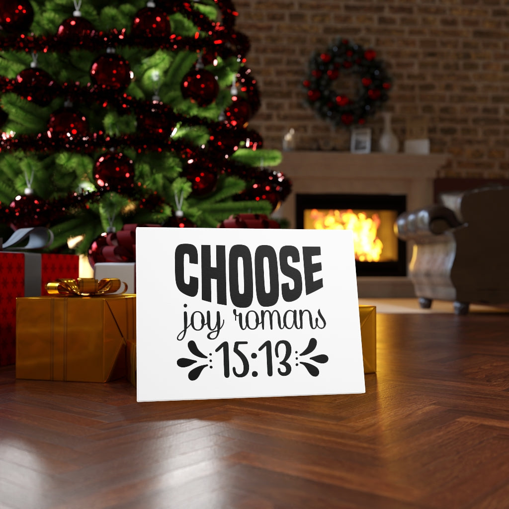 Scripture Walls Choose Joy Dots Romans 15:13 Bible Verse Canvas Christian Wall Art Ready to Hang Unframed-Express Your Love Gifts