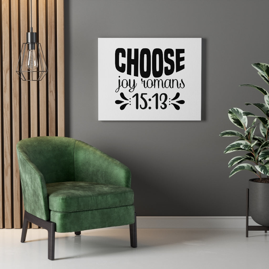 Scripture Walls Choose Joy Dots Romans 15:13 Bible Verse Canvas Christian Wall Art Ready to Hang Unframed-Express Your Love Gifts