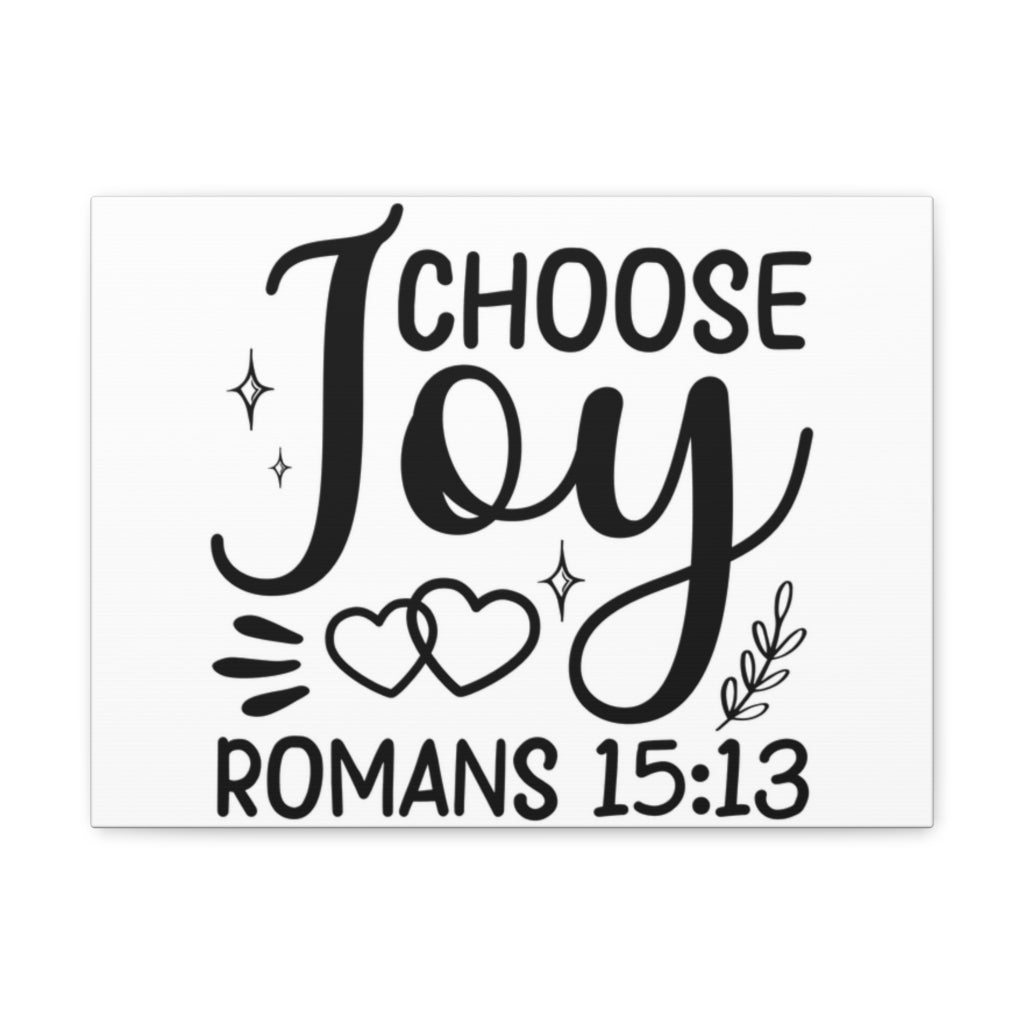 Scripture Walls Choose Joy Hearts Romans 15:13 Bible Verse Canvas Christian Wall Art Ready To Hang Unframed-Express Your Love Gifts