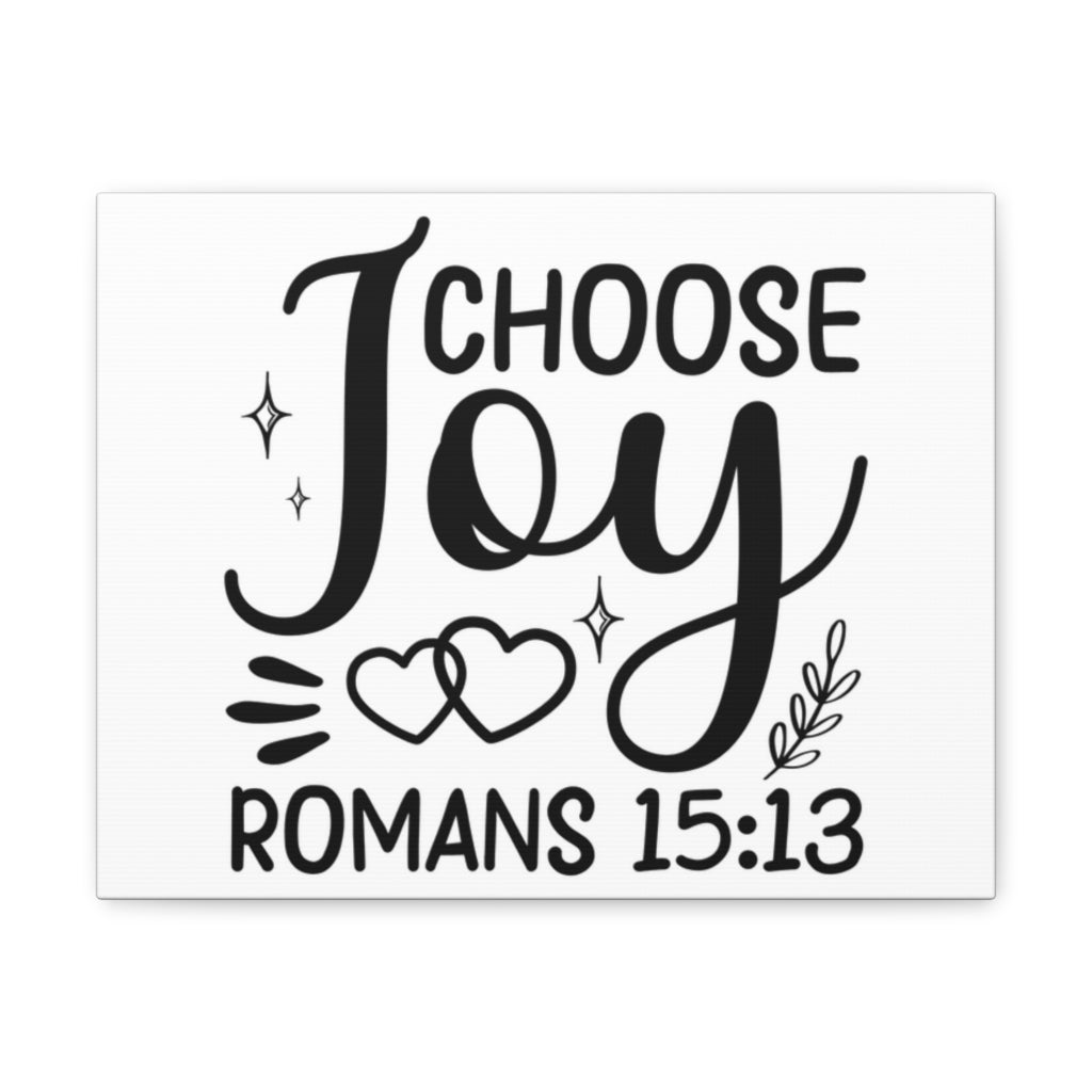 Scripture Walls Choose Joy Hearts Romans 15:13 Bible Verse Canvas Christian Wall Art Ready To Hang Unframed-Express Your Love Gifts