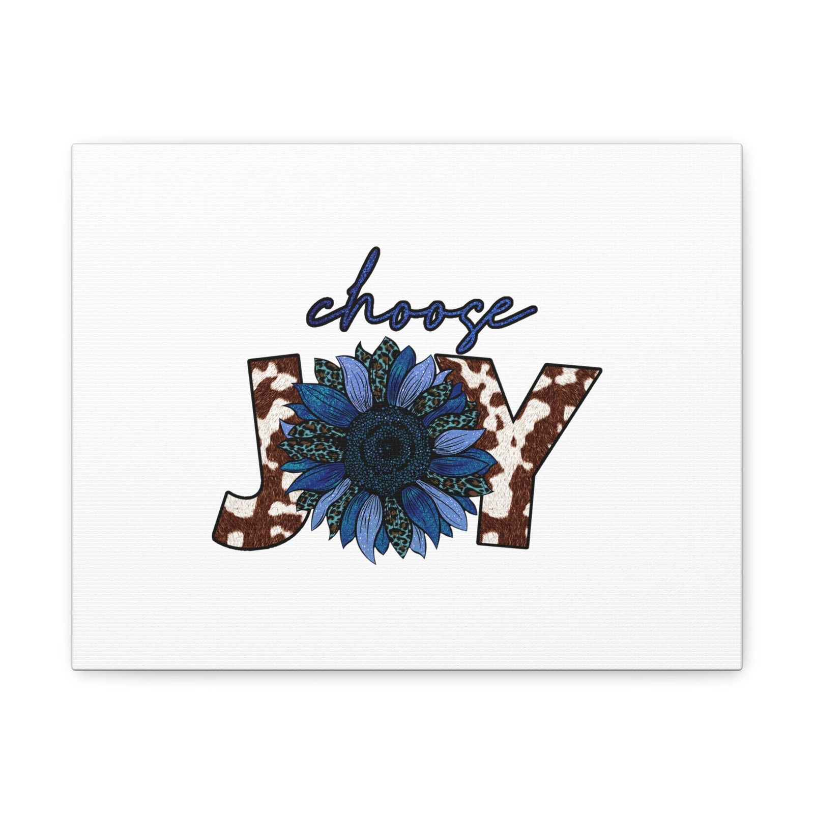 Scripture Walls Choose Joy Philippians 4:4 Blue Flower Christian Wall Art Bible Verse Print Ready to Hang Unframed-Express Your Love Gifts