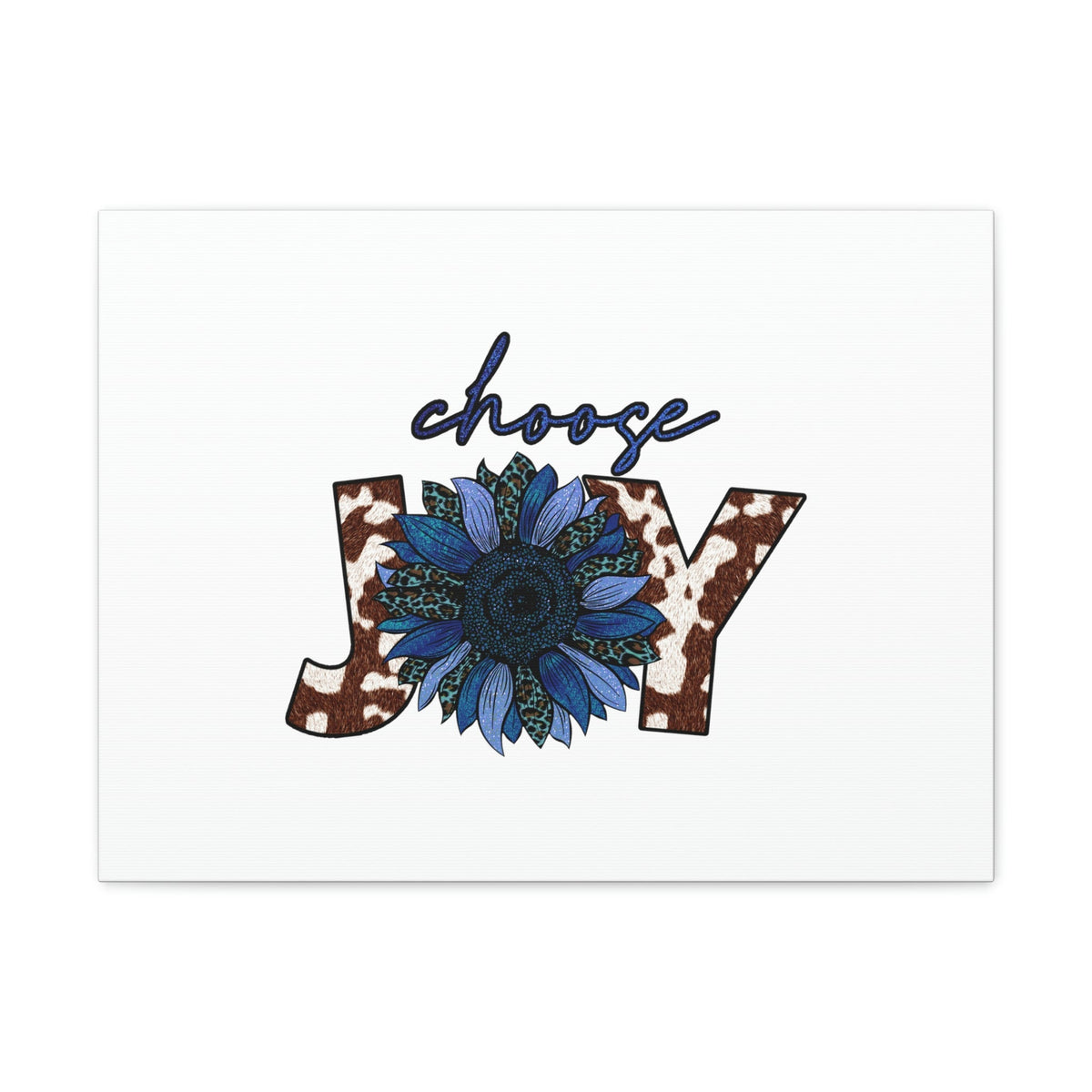 Scripture Walls Choose Joy Philippians 4:4 Blue Flower Christian Wall Art Bible Verse Print Ready to Hang Unframed-Express Your Love Gifts