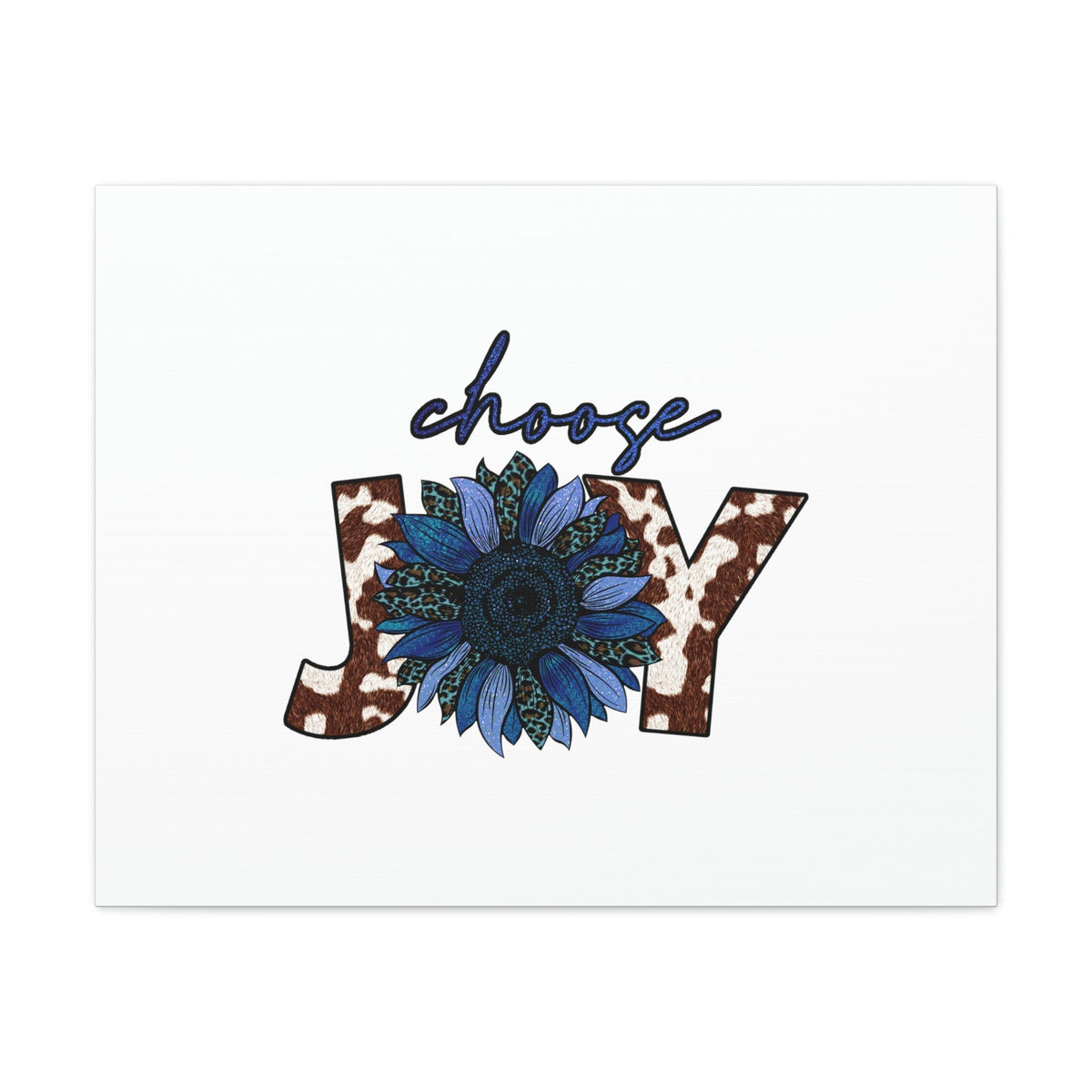 Scripture Walls Choose Joy Philippians 4:4 Blue Flower Christian Wall Art Bible Verse Print Ready to Hang Unframed-Express Your Love Gifts