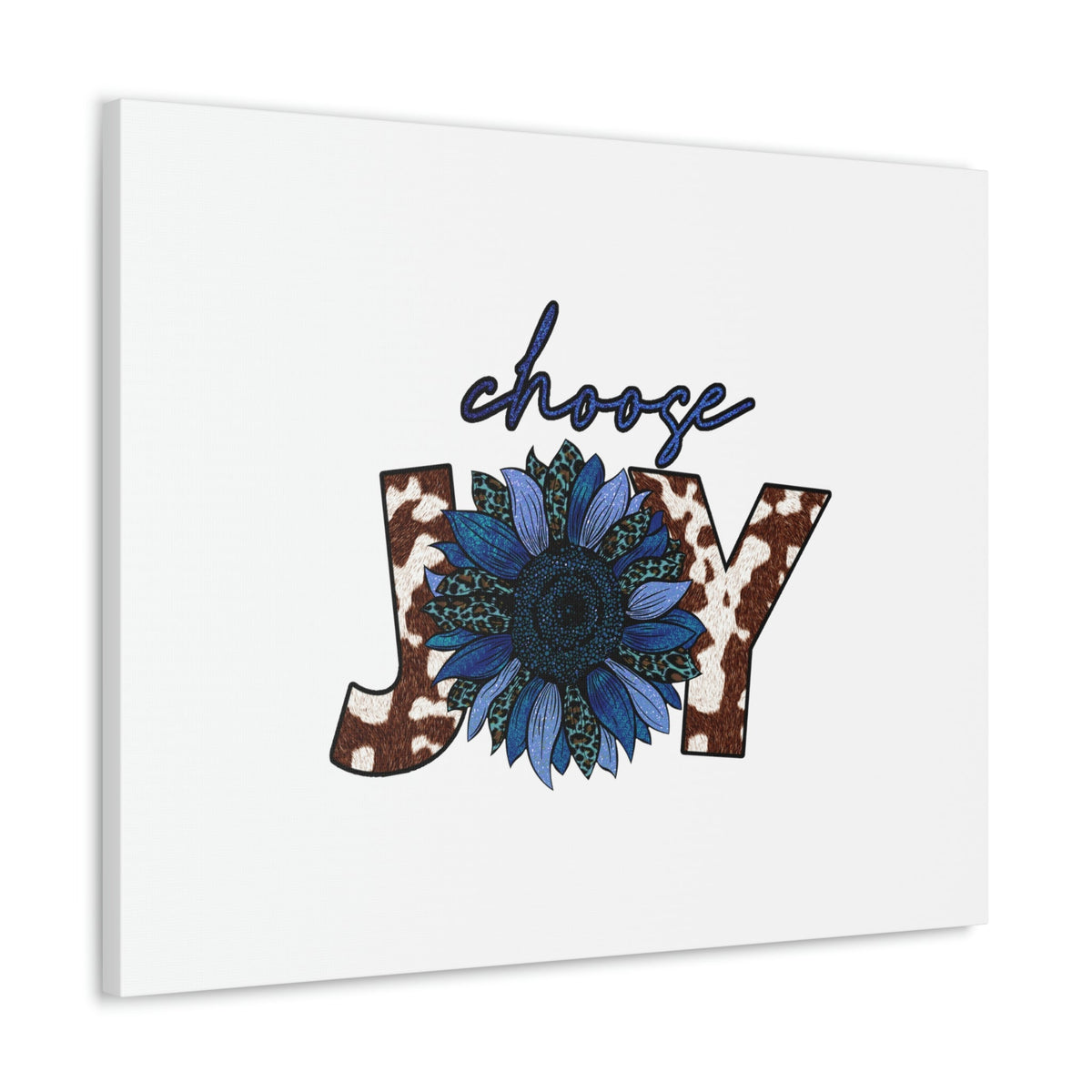 Scripture Walls Choose Joy Philippians 4:4 Blue Flower Christian Wall Art Bible Verse Print Ready to Hang Unframed-Express Your Love Gifts
