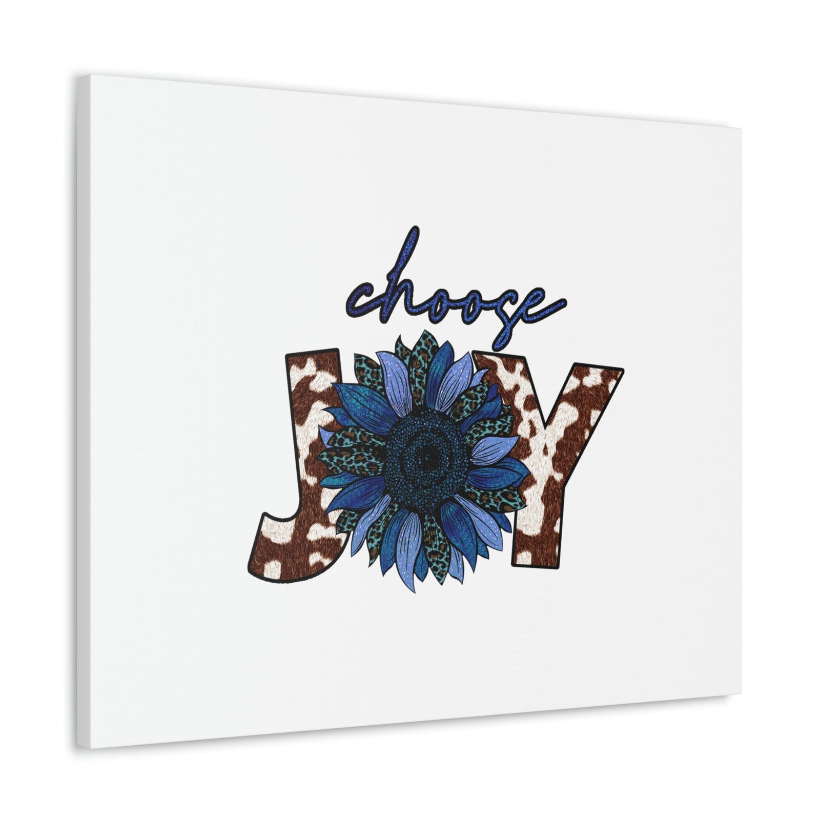 Scripture Walls Choose Joy Philippians 4:4 Blue Flower Christian Wall Art Bible Verse Print Ready to Hang Unframed-Express Your Love Gifts