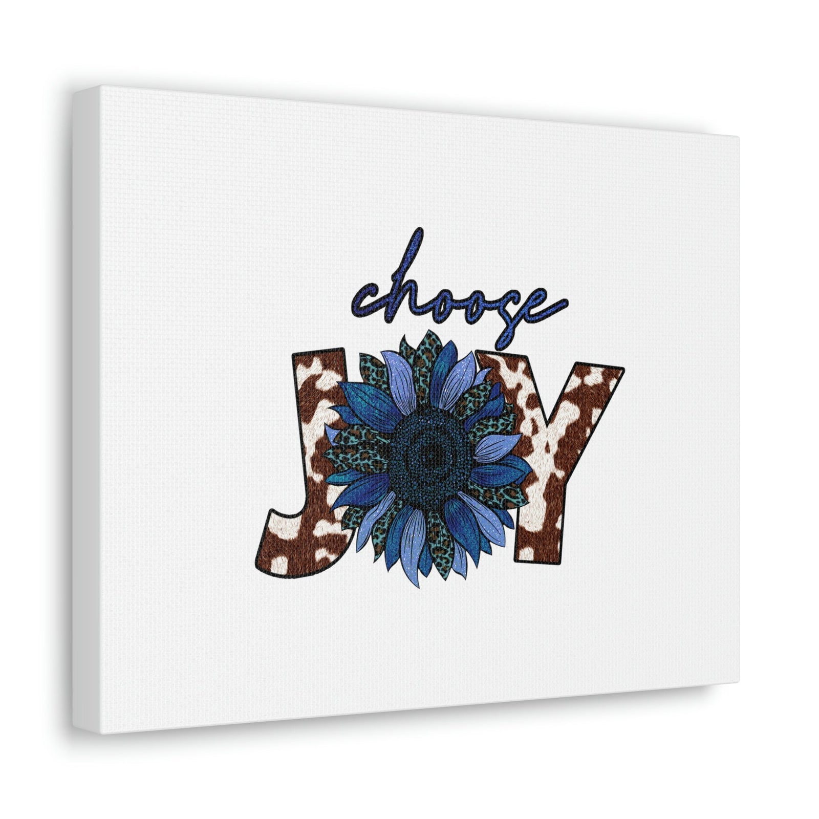 Scripture Walls Choose Joy Philippians 4:4 Blue Flower Christian Wall Art Bible Verse Print Ready to Hang Unframed-Express Your Love Gifts