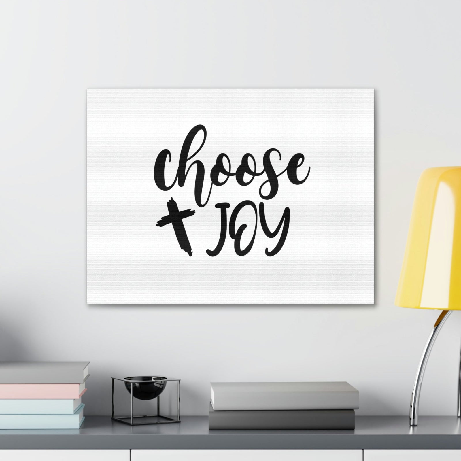 Scripture Walls Choose Joy Philippians 4:4 Cross White Christian Wall Art Bible Verse Print Ready to Hang Unframed-Express Your Love Gifts