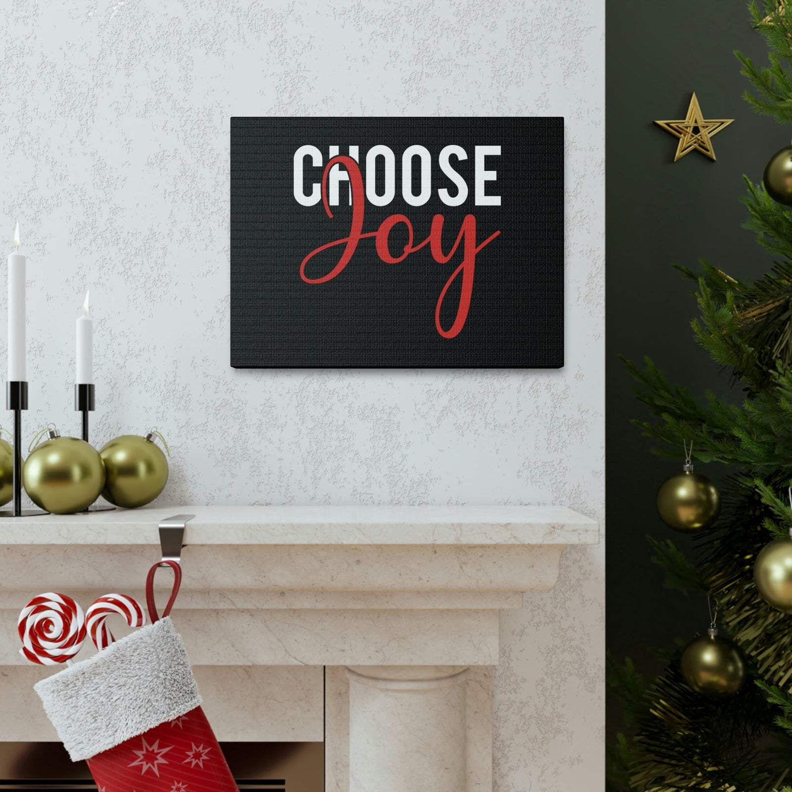 Scripture Walls Choose Joy Philippians 4:4 Red Christian Wall Art Bible Verse Print Ready to Hang Unframed-Express Your Love Gifts