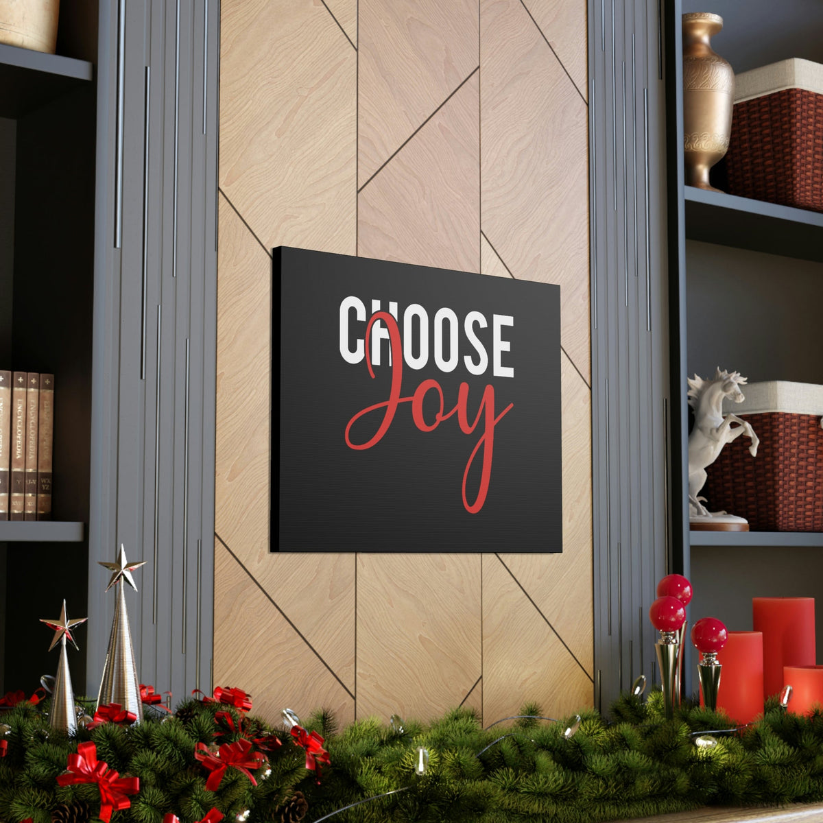 Scripture Walls Choose Joy Philippians 4:4 Red Christian Wall Art Bible Verse Print Ready to Hang Unframed-Express Your Love Gifts