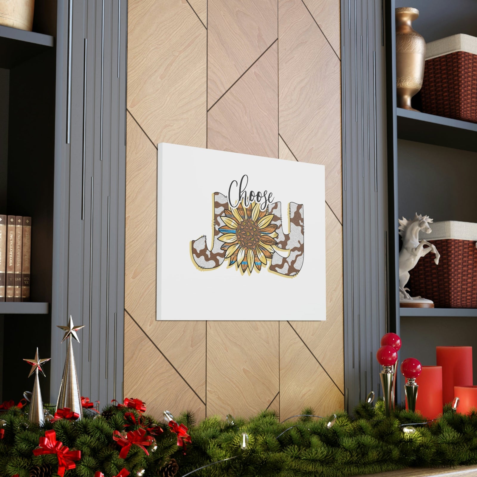 Scripture Walls Choose Joy Philippians 4:4 Sunflower Christian Wall Art Bible Verse Print Ready to Hang Unframed-Express Your Love Gifts