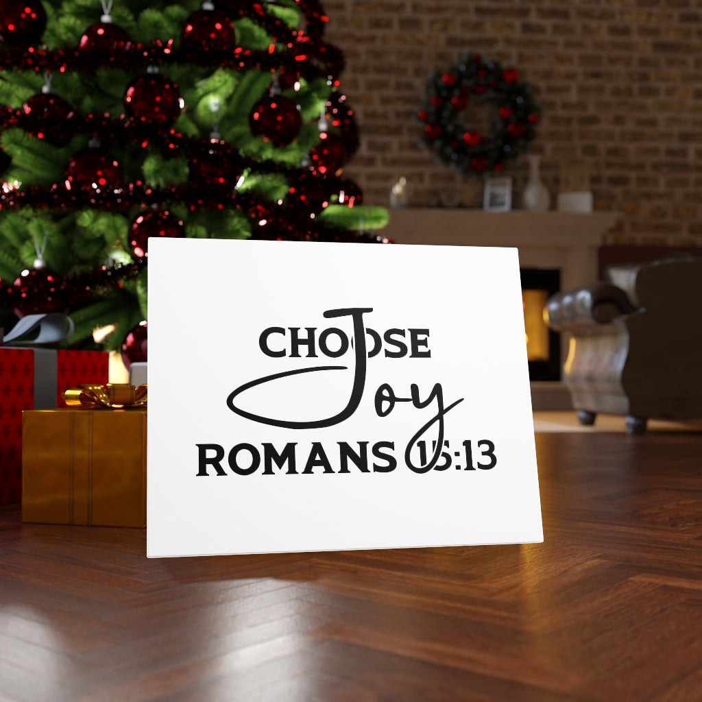 Scripture Walls Choose Joy Romans 15:13 Bible Verse Canvas Christian Wall Art Ready to Hang Unframed-Express Your Love Gifts