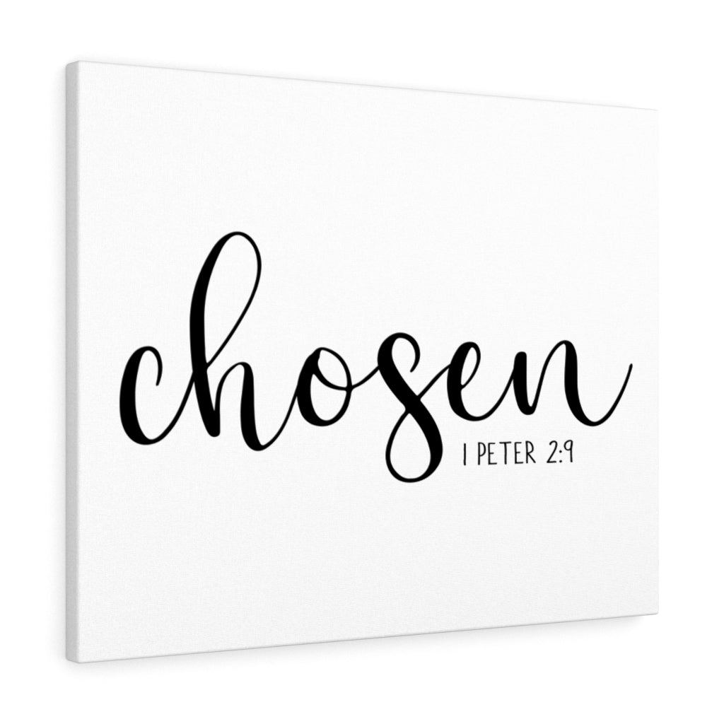 Scripture Walls Chosen 1 Peter 2:9 Plain Bible Verse Canvas Christian Wall Art Ready to Hang Unframed-Express Your Love Gifts