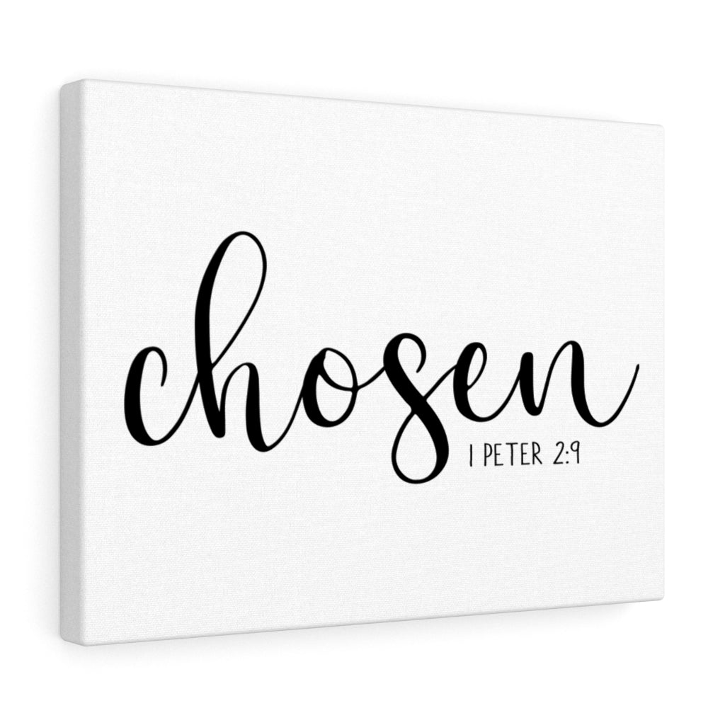 Scripture Walls Chosen 1 Peter 2:9 Plain Bible Verse Canvas Christian Wall Art Ready to Hang Unframed-Express Your Love Gifts