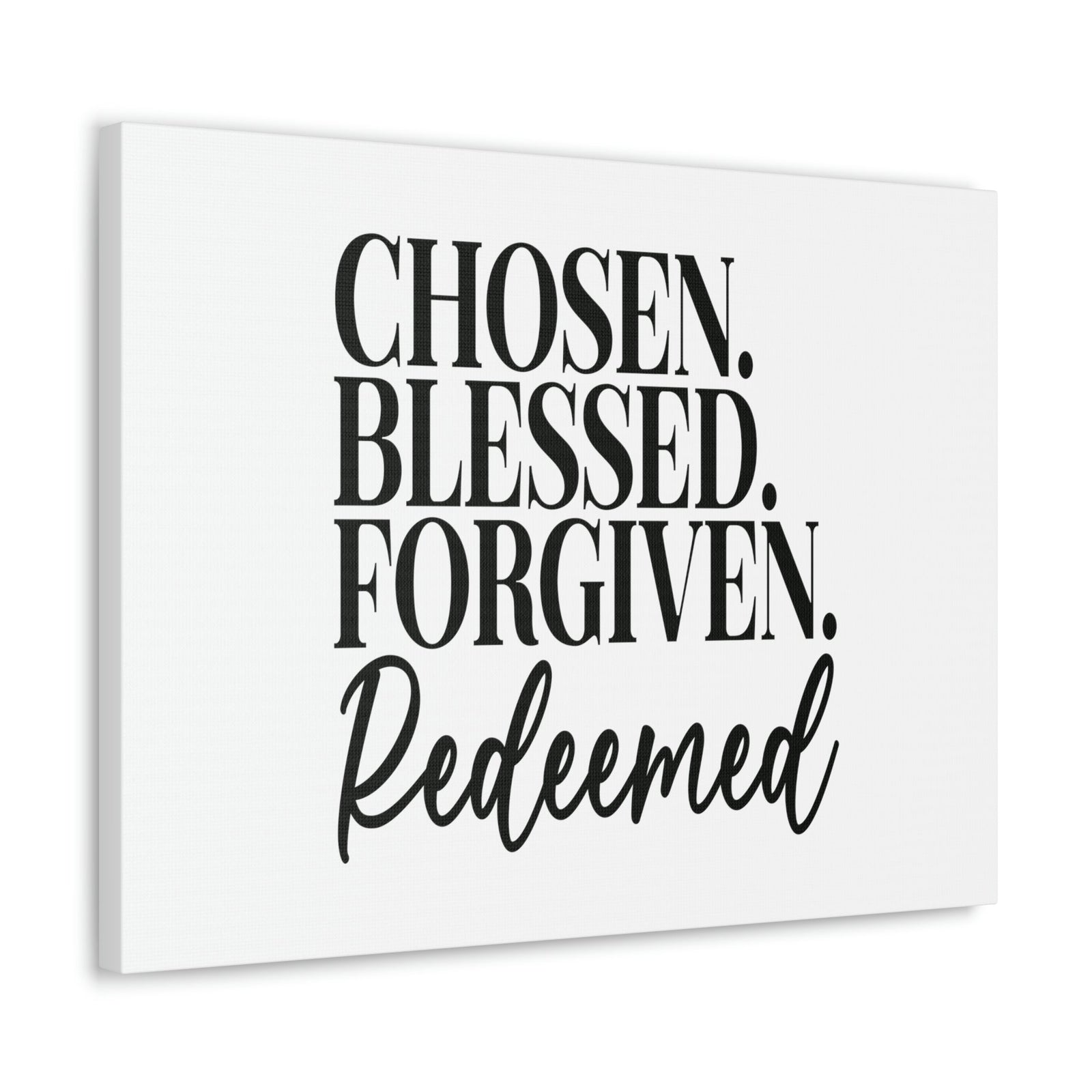 Scripture Walls Chosen, Blessed, Forgiven Ephesians 1:7 Christian Wall Art Bible Verse Print Ready to Hang Unframed-Express Your Love Gifts