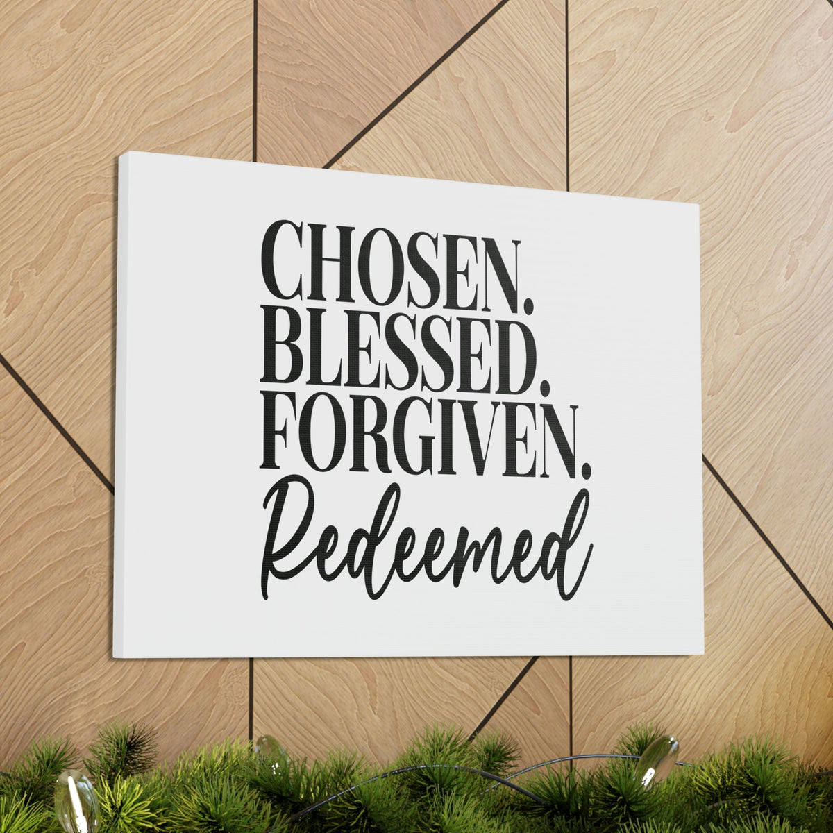 Scripture Walls Chosen, Blessed, Forgiven Ephesians 1:7 Christian Wall Art Bible Verse Print Ready to Hang Unframed-Express Your Love Gifts