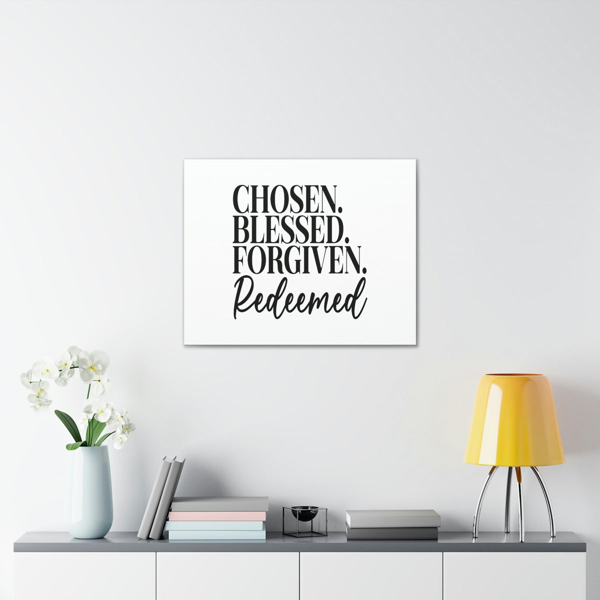 Scripture Walls Chosen, Blessed, Forgiven Ephesians 1:7 Christian Wall Art Bible Verse Print Ready to Hang Unframed-Express Your Love Gifts