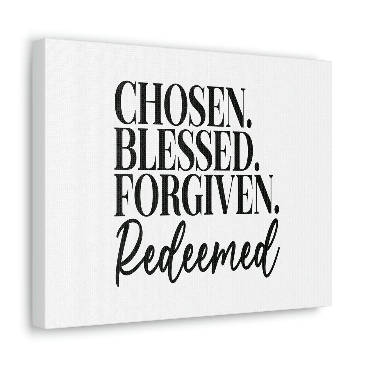 Scripture Walls Chosen, Blessed, Forgiven Ephesians 1:7 Christian Wall Art Bible Verse Print Ready to Hang Unframed-Express Your Love Gifts