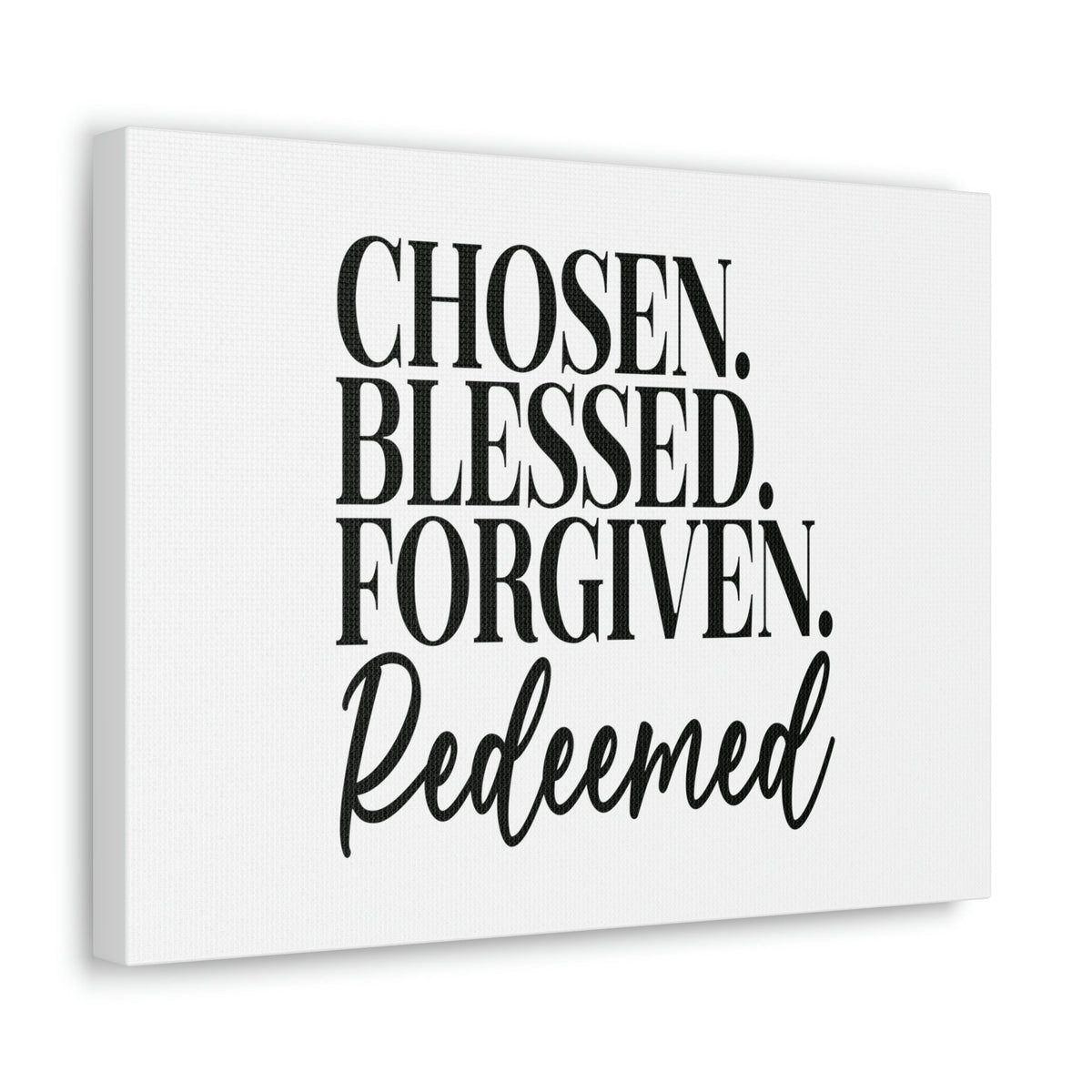 Scripture Walls Chosen, Blessed, Forgiven Ephesians 1:7 Christian Wall Art Bible Verse Print Ready to Hang Unframed-Express Your Love Gifts