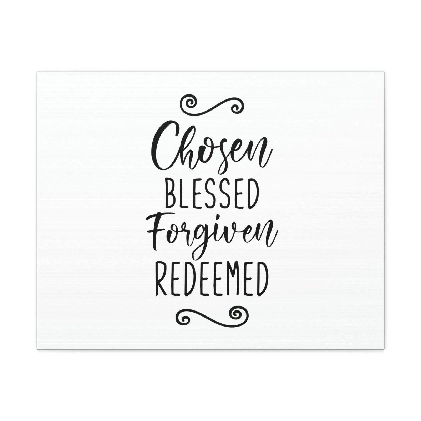 Scripture Walls Chosen, Blessed, Forgiven, Redeemed John 15:16 Christian Wall Art Print Ready to Hang Unframed-Express Your Love Gifts